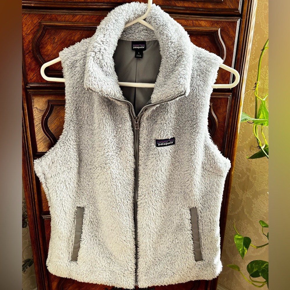Patagonia Los Gatos Vest - Womens - size large - ice blue/grey color